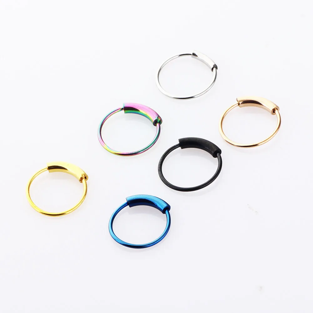 Nose Rings Piercing Jewelry Nose Studs Ear Piercing Jewelry Metal Jewelry Body Piercing Jewelry Body Jewelry Fashion Surgical Steel Nose Hoop Nose Ring Stud Punk Style
