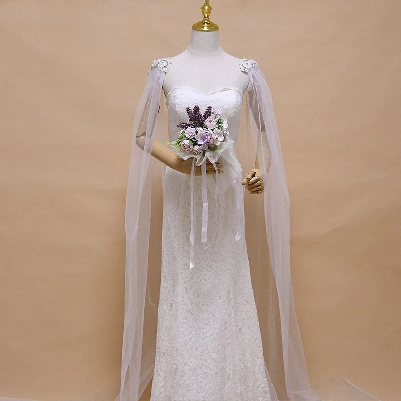 Luxury Rhinestone Applique Long Bridal Capes Charm Wedding Wraps Cloaks  Elegant Shrug Shawl Train Lace Jacket Wedding Cape J10 - Wedding Jackets /  Wrap - AliExpress