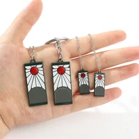 2022 New Anime Peripheral Demon Slaye Drop Earrings Female Model Male Long Necklace Keychain Jewelry Fashion Gift for Girlfriend 2
