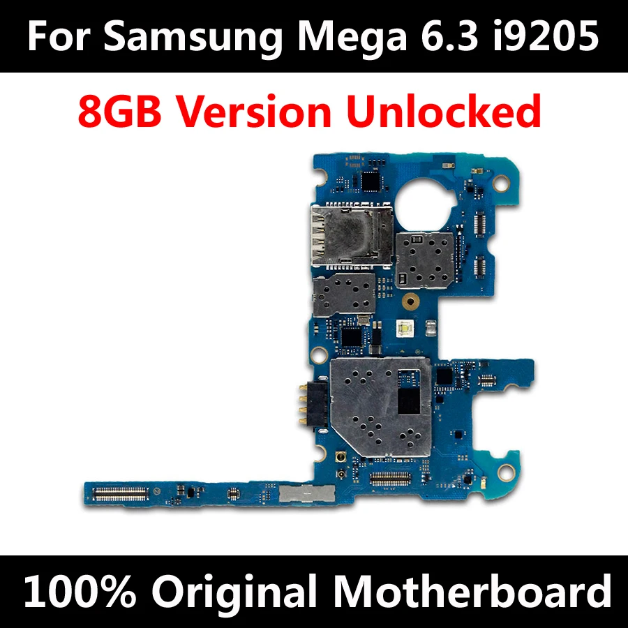 Для Samsung Mega 6 3 I9200 I9205 I9208 8 Гб оригинальная материнская плата Заводская