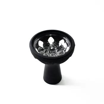 

Hot Selling Lotus Head Hookah Carbon High Borosilicate Glass Hookah Heat Resistant Silicone Bowl Shisha chillum glass bong