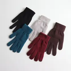 Варежки для женщин, зимняя Корейская версия милых плюшевых толстых теплых перчаток для мужчин, перчатки для велоспорта на открытом