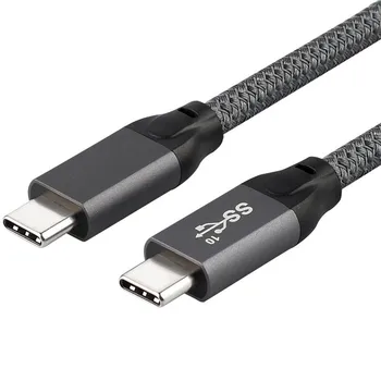 

10Gbps USB-C USB 3.1 Type C Gen2 Male to Male Data Video 100W Cable with E-marker for Tablet & Phone & Laptop adapter 0.5m