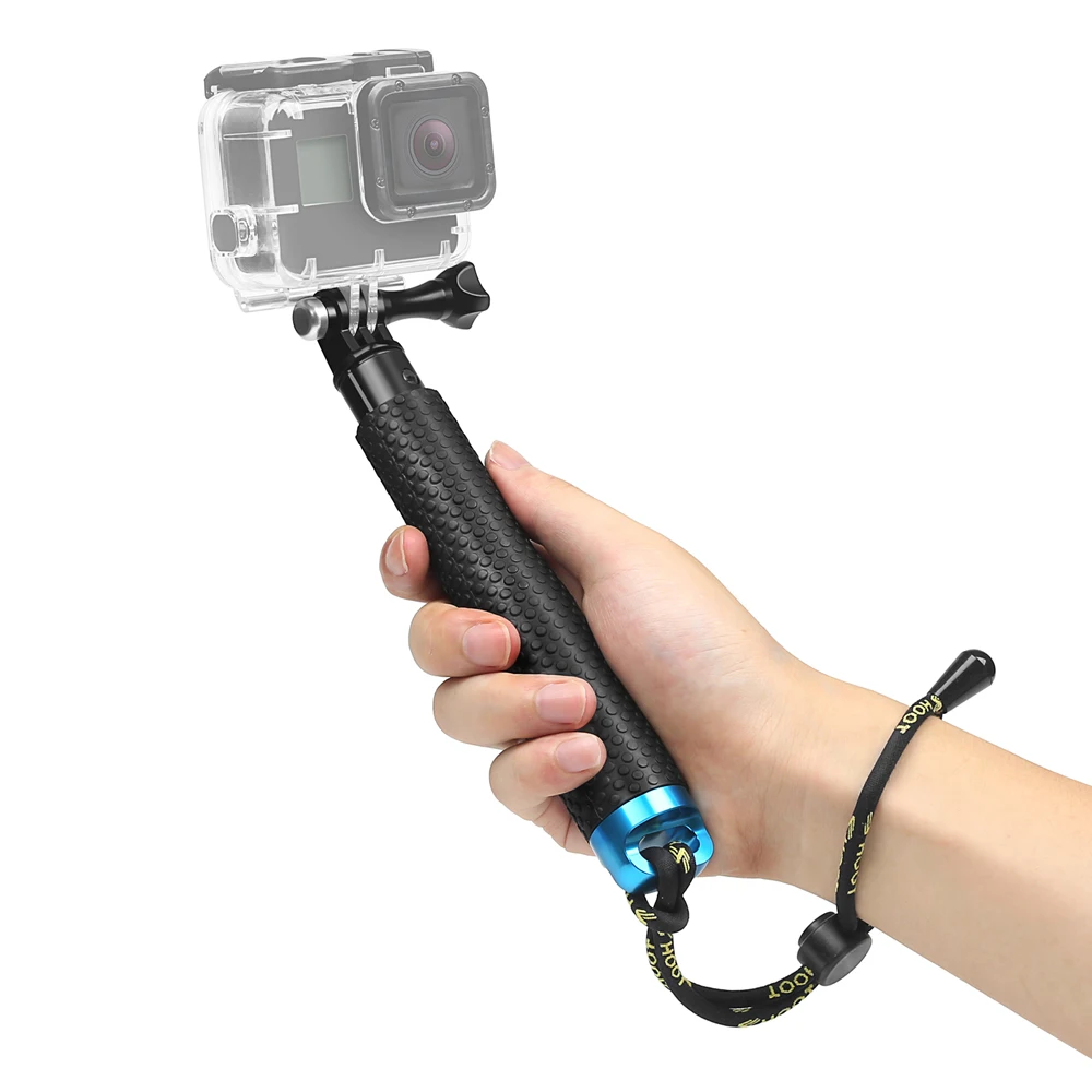 Портативная селфи палка 20 52 см удлинитель для камеры Gopro Hero 9 7 8 5 Black Xiaomi Yi 4K SJCAM SJ4000