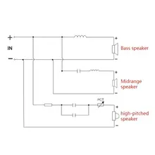WEAH-338 3 Way 120 Вт динамик аудио делитель частоты громкий динамик кроссовер фильтр