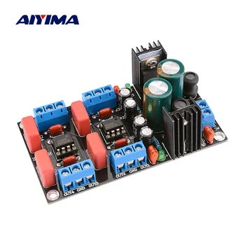 

AIYIMA NE5532 Preamplifier Amplifier Tone Board 4.0 Channel Preamp Volume Control Single Power DIY Speaker Home Sound Theater