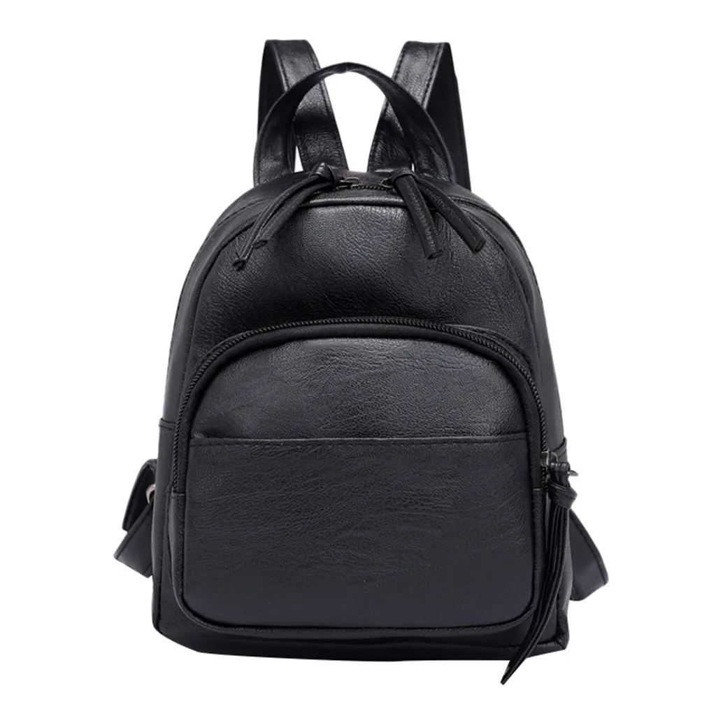 Женский модный однотонный рюкзак, Одноцветный рюкзак для мам, рюкзак с закрытым носком для подростков, женская сумка на плечо, рюкзак mochila - Цвет: B