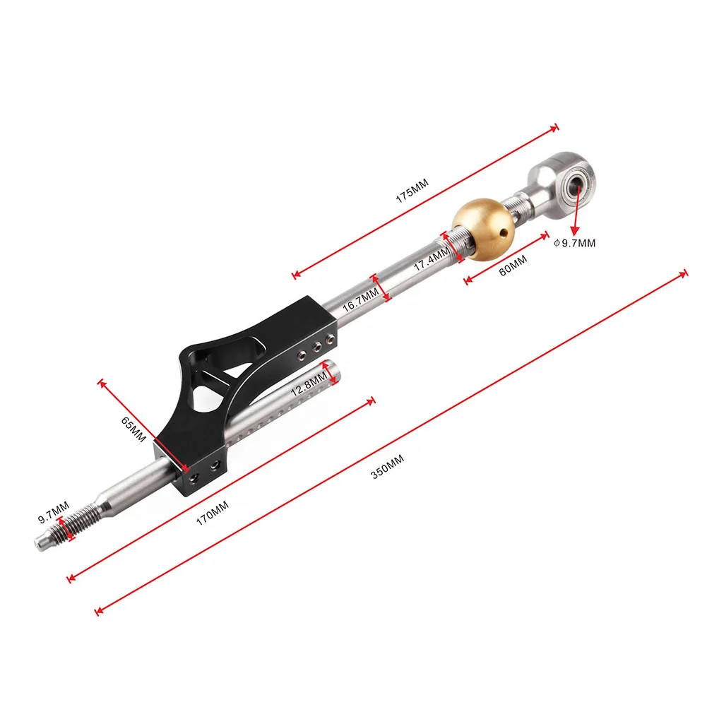 Снижение трения переключатель расширитель короткий рычаг металла регулируемая ручка шестерни удлинить автомобильные аксессуары для Honda B18 B20 D16
