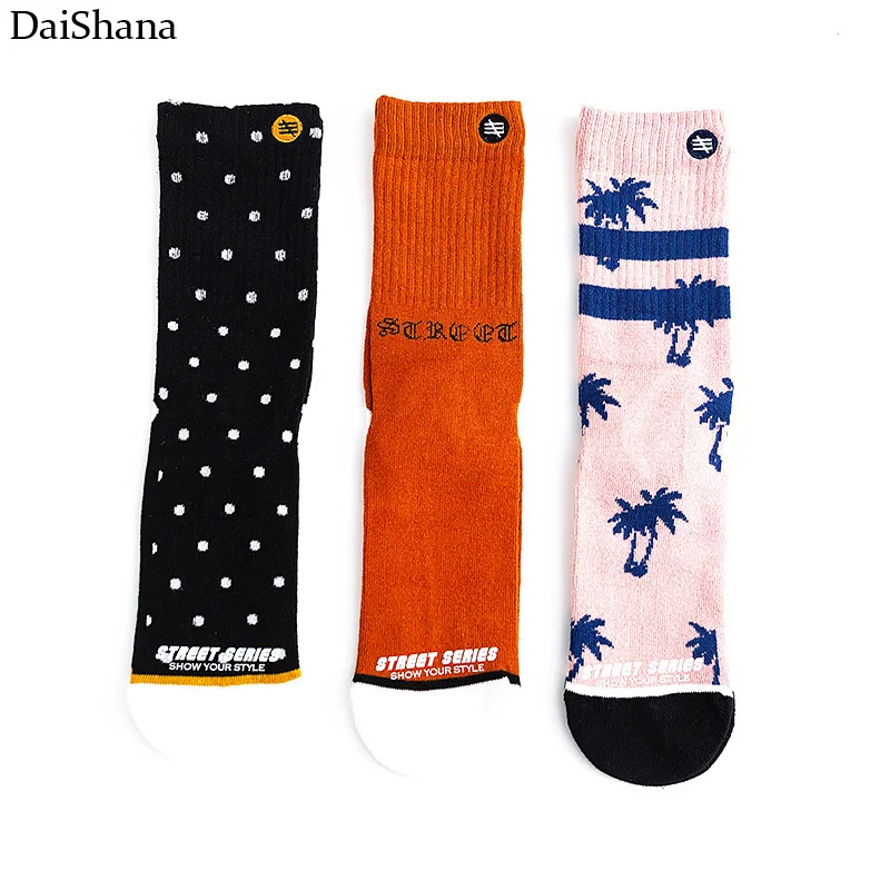3Pairs New Fashion Unisex Sock Harajuku Korean Style Cotton Women Socks Skateboard Happy Crew Tide socks Meias Mujer EU36-44 49 Hb864909f4947450eadc38322fd2b067f7