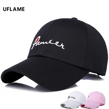 

UFLAME Unisex Letter Embroidery Baseball Cap Cotton Visor Hats Couple Snapback Hat Leisure Fishing Bone Kpop Sport Golf Cap Men