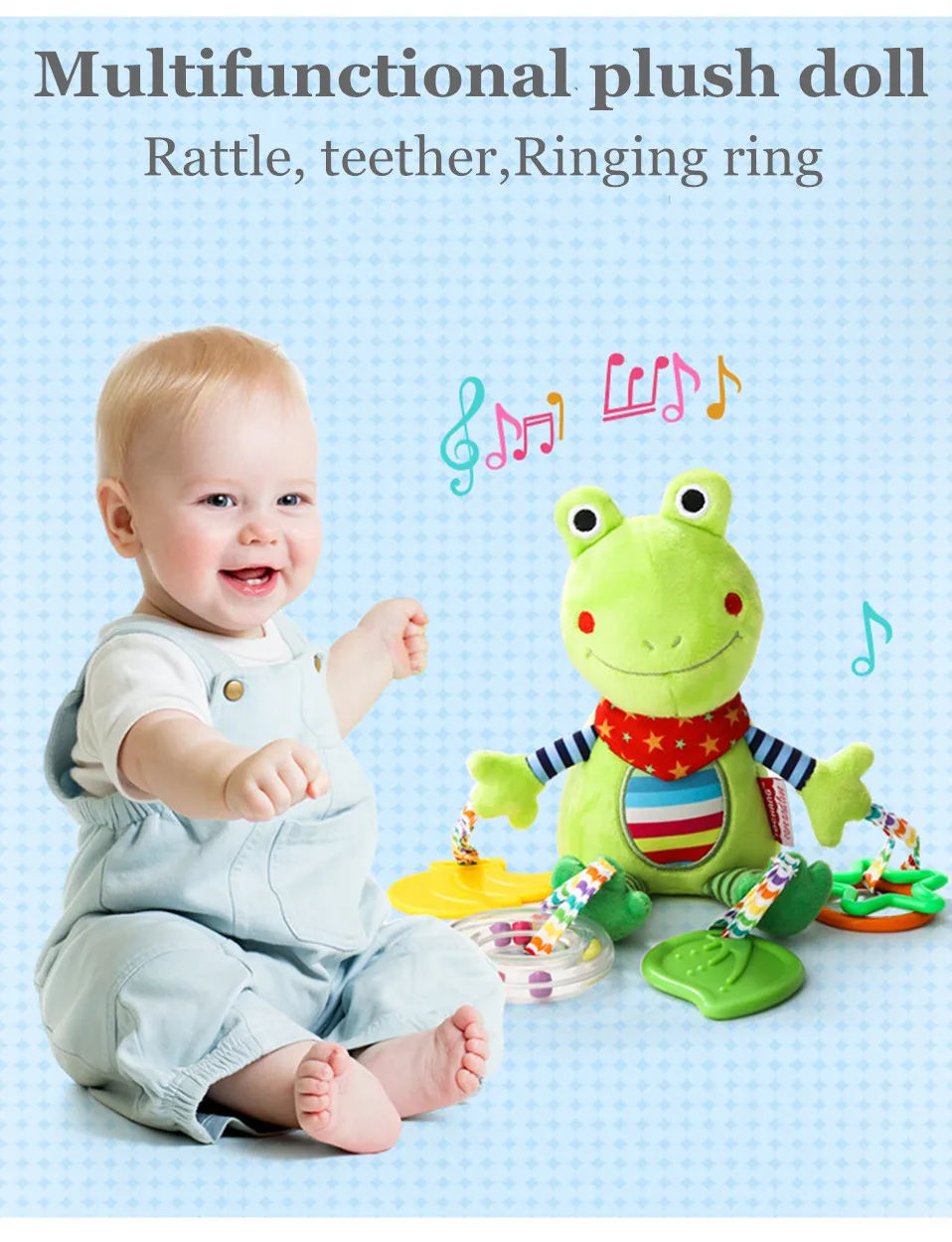 Игрушки для 0-12 месяцев погремушки для новорожденного ребенка Мобильная прогулочная коляска кровать подвесная многофункциональная плюшевая кукла Детские игрушки Подарки для ребенка