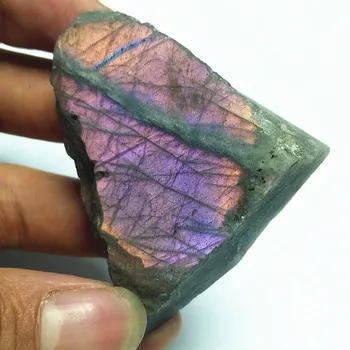 

Natural purple labrador crystal stone slices healing and home decoration moonlight stone chakra feng shui stones
