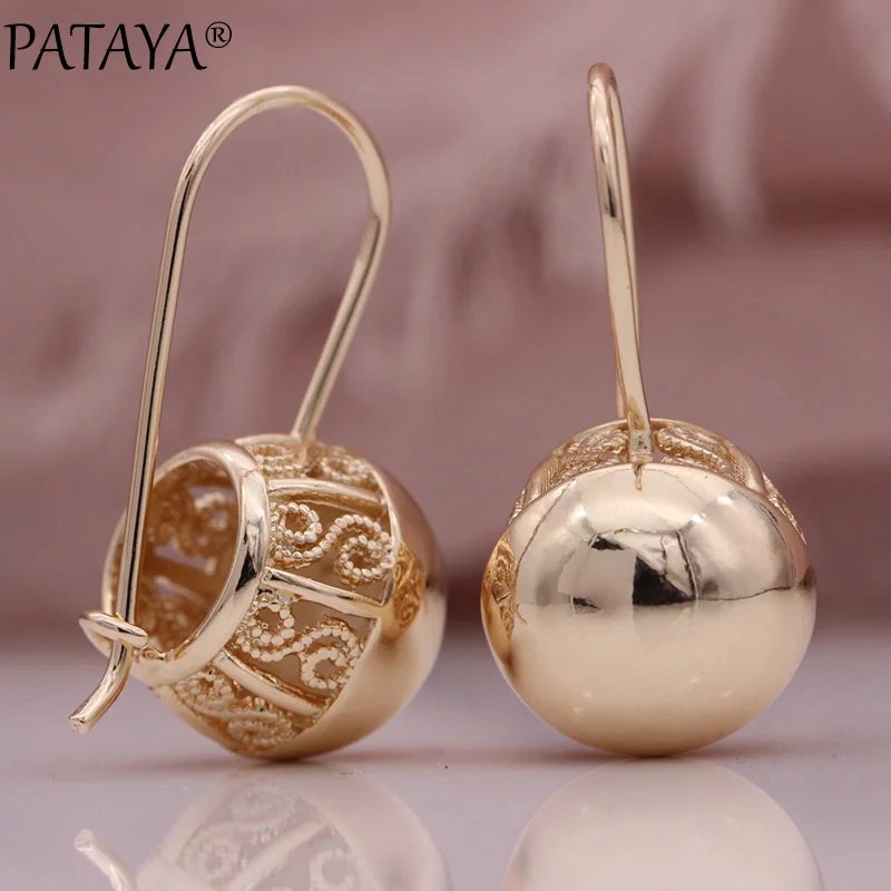 Hollow Spherical Long Earrings
