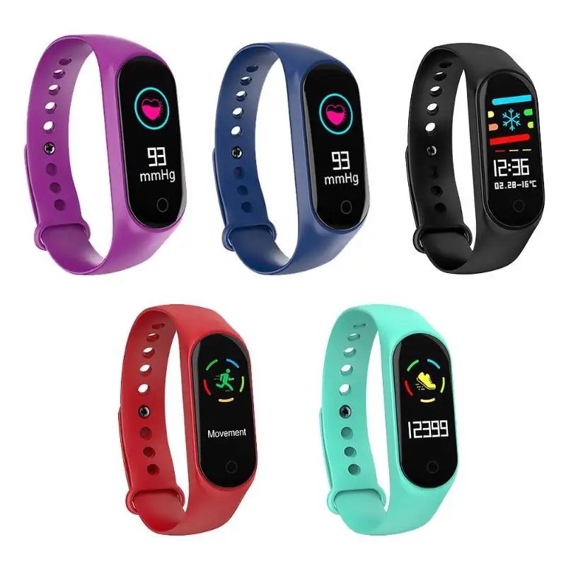

M4 Smart Band Bracelet Fitness Tracker Heart Rate Blood Pressure Monitor