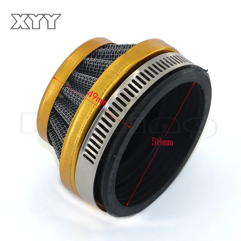 Colorful Mini Moto 42mm 58mm Air Filter Fits 2 Stroke 37cc 47cc 49cc Mini ATV Quad Dirt Bike Pocket Bike Pit