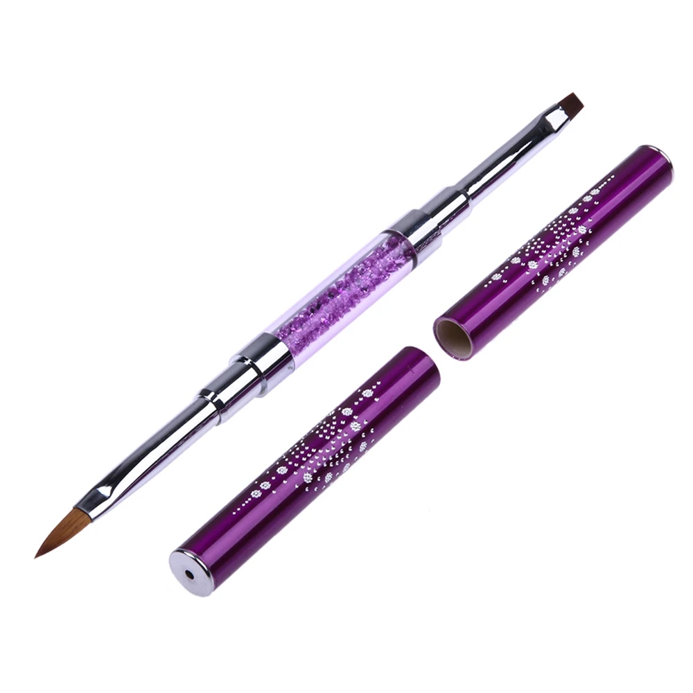 3D фиолетовый двухсторонний лайнер для дизайна ногтей акриловая ручка рисования