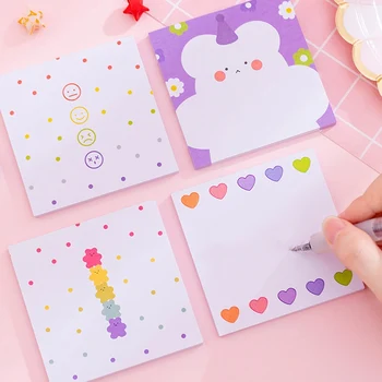 

Cute Big Thickness Cartoon Love Candy Bear Square Tearable Message Pads Post Memorandum Paper Notes Scratch Pad