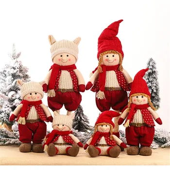 

Cute Christmas Decorations Christmas Elf Doll Desktop Decors Ornaments for Home Office