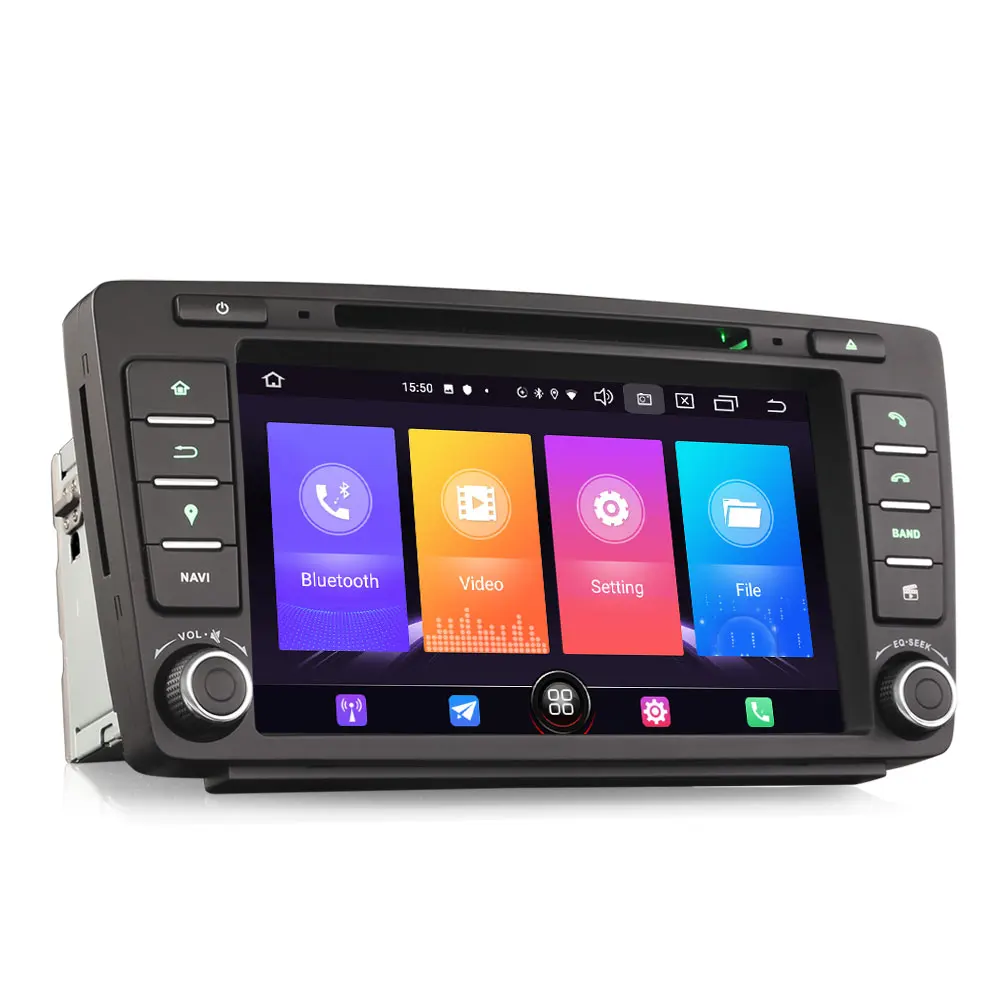 8 &quotAndroid 10 0 OS автомобильный DVD Мультимедиа GPS Радио система плеер для Skoda Octavia 2009 2013