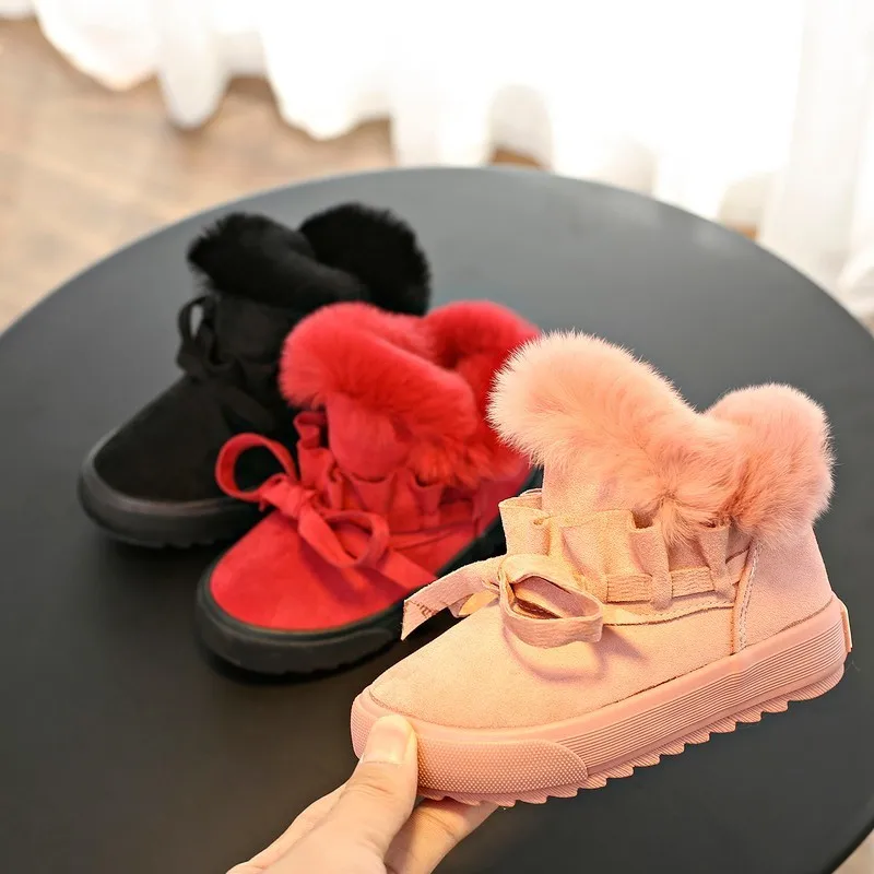 Babaya/детская обувь; зимние ботинки для девочек; бархатные ботинки; обувь; Новинка года; зимняя обувь для девочек; хлопковые ботинки для детей