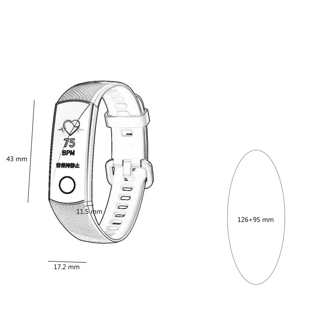 Оригинальный Смарт браслет Huawei Honor Band 4 с ремешком Amoled цветной 0 95 &quotсенсорный