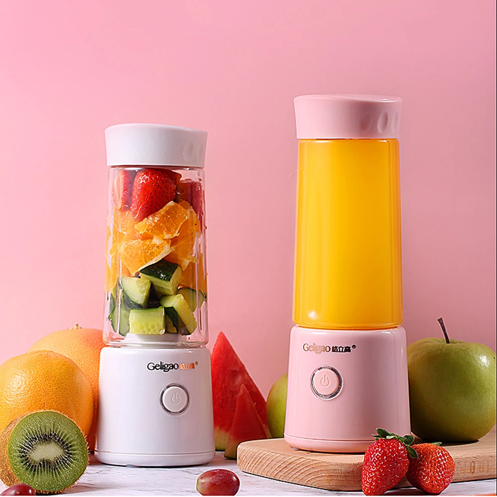

Portable USB Electric Fruit Juicer Handheld Smoothie Maker Blender Rechargeable Mini Portable Juice Cup Food Processor