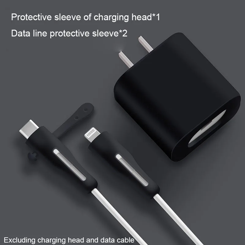 Cable Protector For iPhone 12 Fast Charging 18/20W Charger Head Protector USB Data Cable Line Protection Sleeve Cable Protective usb transfer cable