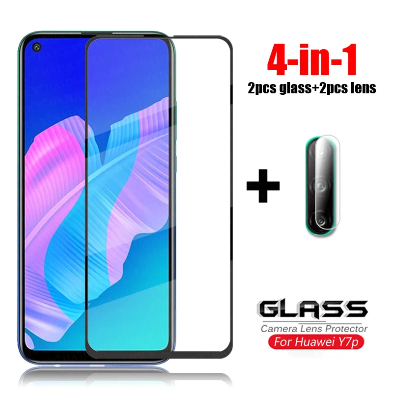 Адаптер 4 в 1 для стекло Huawei Y7p протектор экрана из закаленного стекла Y5p Y6p Y9S Y8S