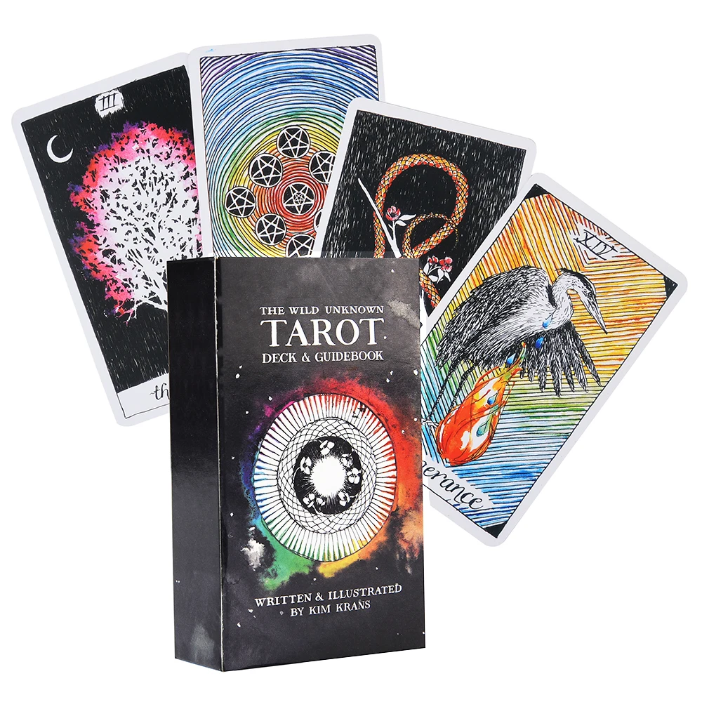 The Wild Unknown Animal Spirit сообщения настольная игра колода Tarot Oracles карты коллекция ведьма Guanrdian Ангел стимпанк фонтан - Цвет: wild unknown tarot