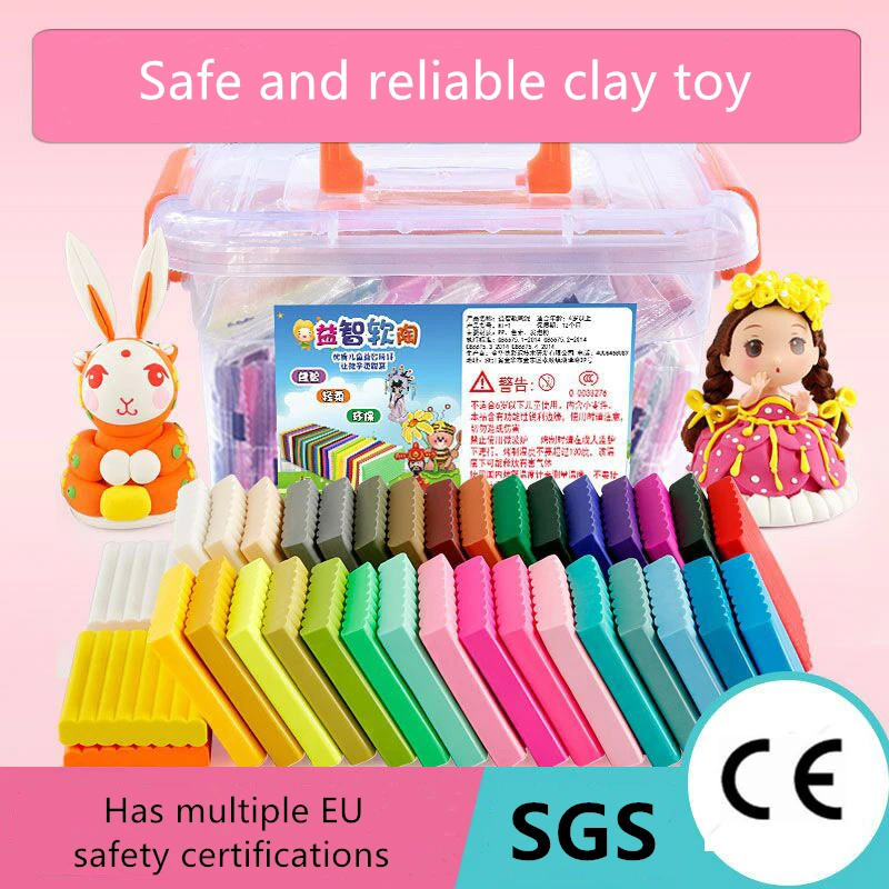 

50color Boxed Light Soft Clay DIY Toys Children Educational Air Dry Polymer Plasticine Safe Colorful Light Clay Toy Gift To Kids