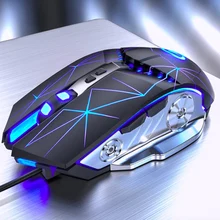 Эргономичная Проводная игровая мышь 7 кнопок 3200 dpi светодиодный USB компьютерная мышь геймер мыши Бесшумная мышь для компьютера ноутбука