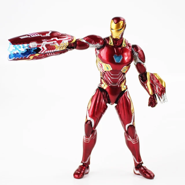16cm The Avengers Marvel Super Hero Shf Iron Man Mk50 Mark Xlx Pvc 