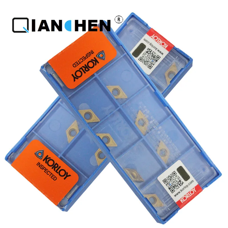 Корея KORLOY DCMT070202-HMP PC9030 DCMT070204-HMP NC3020 DCMT070204-HMP NC3120(10 шт./лот) резец для внутренней обточки вставки