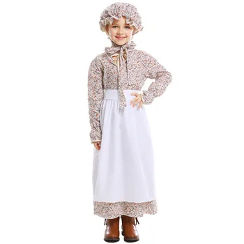 

Cosplay Girls Halloween Wolf Grandma Costume Dress Idyllic Farm Apron Maid Cosplay Cotton Fancy Dress Grandmother Costume