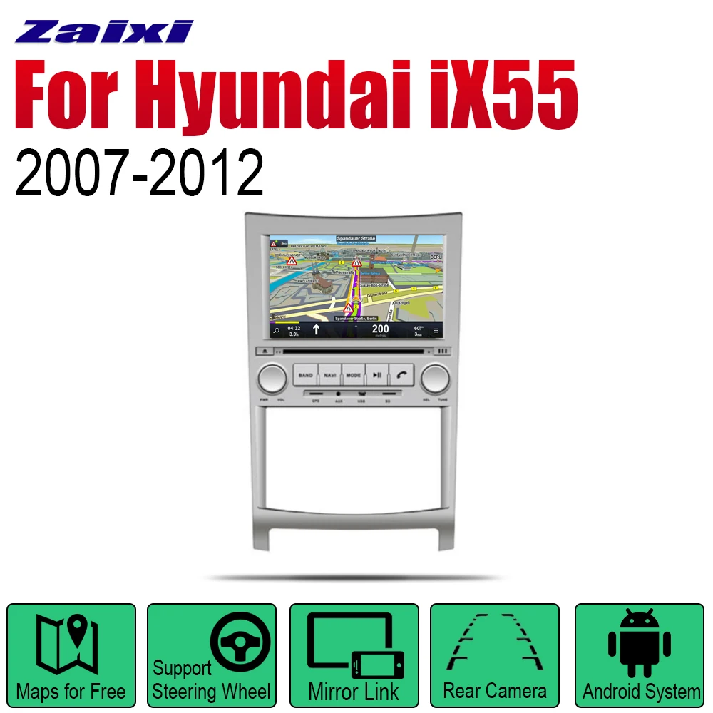 Автомагнитола ZaiXi 2 Din Android DVD для Hyundai Veracruz iX55 2007 ~ 2012 автомобильный мультимедийный
