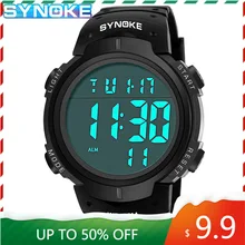 SYNOKE reloj deportivo para hombre, resistente al agua hasta 30M, electrónico, Digital LED, deportivo, cronómetro