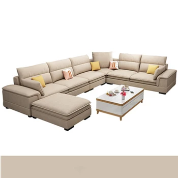 

Nordic style cloth sectional sofa modern fabric living room sofa