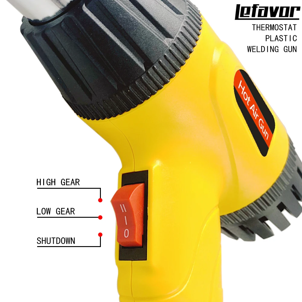 hot air gun Heat Gun Adjustable temperature welding gun Auto plastic pipe welding repair tool 100-600 degrees 750W 4