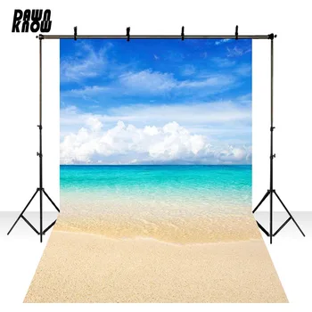 

DAWNKNOW Sandbeach Vinyl Photography Background For Baby Sky Cloud Photo Shoot Backdrop For Wedding Photo Studio lv434