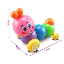 Мультяшная гусеница, Детские заводные игрушки, детские развивающие игрушки для новорожденных, заводные винтажные игрушки для детей