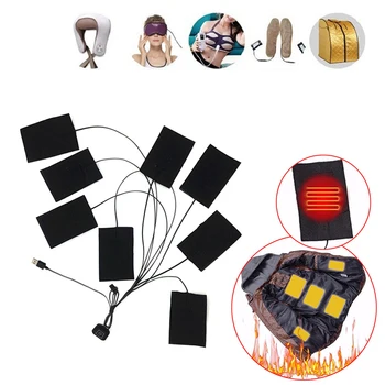 

8-in-1 Adjustable Heating Pads USB Electric Thermal Winter Vest Jacket Clothes Heated Warmer