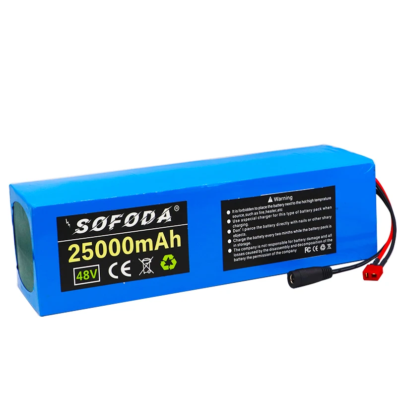 48V 25Ah 21700 13S аккумулятор 500W 800W 1000W аккумуляторы высокой мощности 54 2 V 25000mAh Ebike