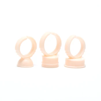 

100Pcs Silicone Disposable Caps Microblading Yellow Ring Tattoo Ink Cup