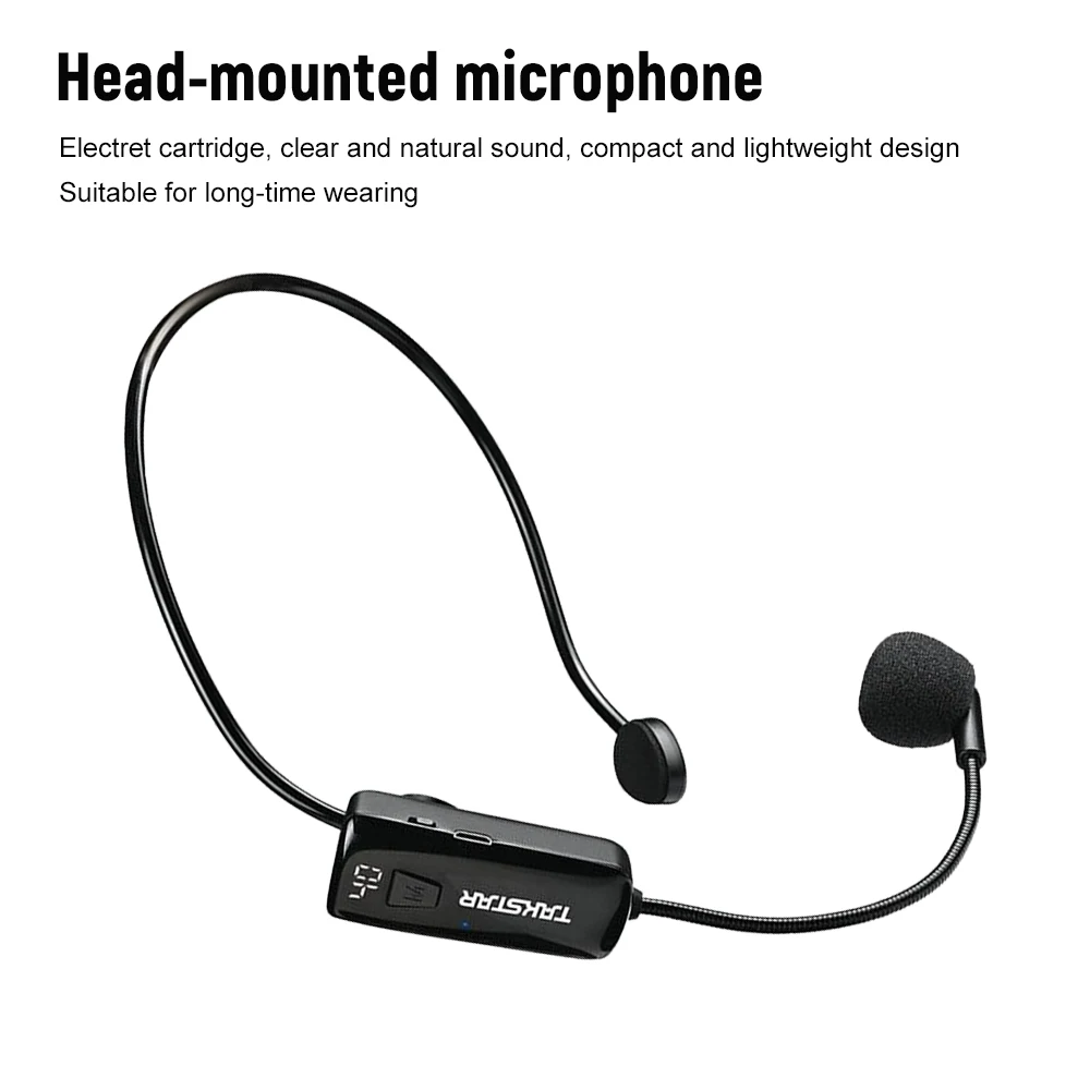  TAKSTAR Micrófono inalámbrico Bluetooth 2 en 1 y amplificador  de voz, altavoz portátil de micrófono de mano para karaoke, reuniones, al  aire libre, habla, fiesta DA10 (negro, no es un micrófono