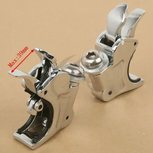 

39mm Quick Release Windscreen Clamps For Harley-Davidson Dyna Sportster Custom