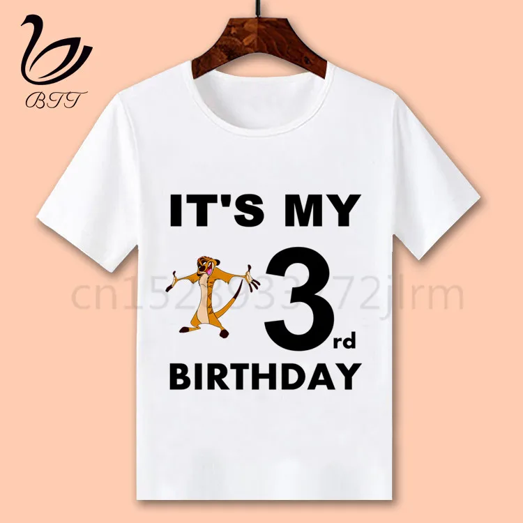 Рубашка на день рождения; топы на день рождения с изображением короля льва; детская одежда; футболка для девочек; подарок на день рождения; одежда для детей; футболки для мальчиков; футболки для малышей