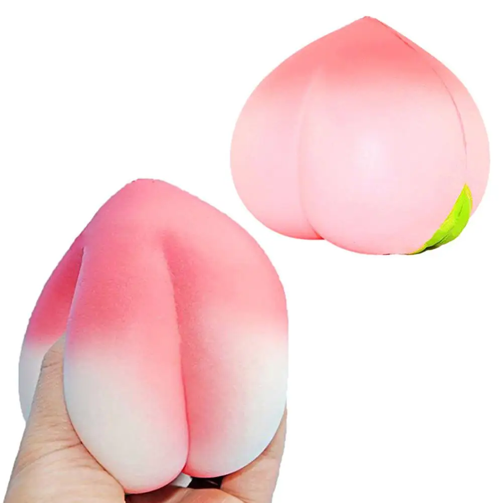 RCtown 10 см Персик мягкий медленно поднимающийся Jumbo милый сладкий хлеб с ароматом сливок торт детская игрушка Рождественский подарок