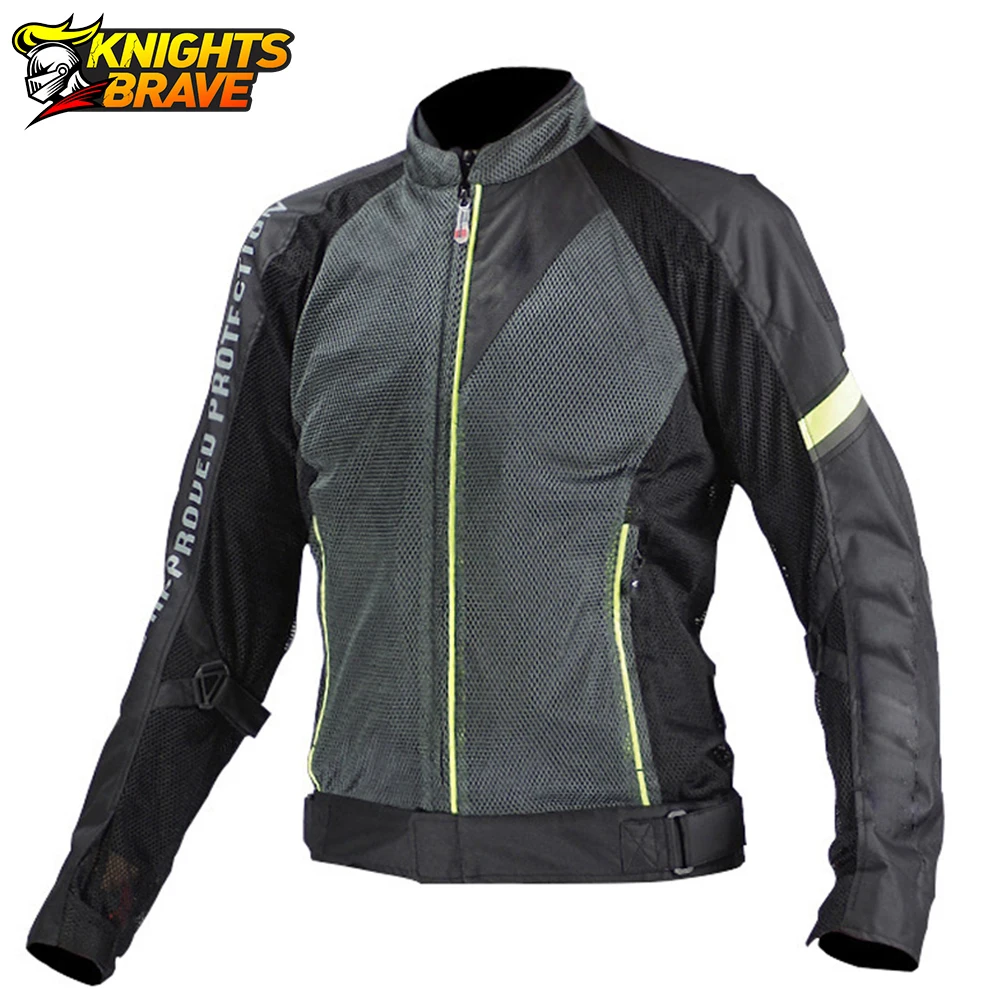 

SAIKURUN Motorcycle Jacket Men Chaqueta Moto Verano Summer Breathable Mesh Motocross Off-Road Racing Jacket Chaqueta Moto