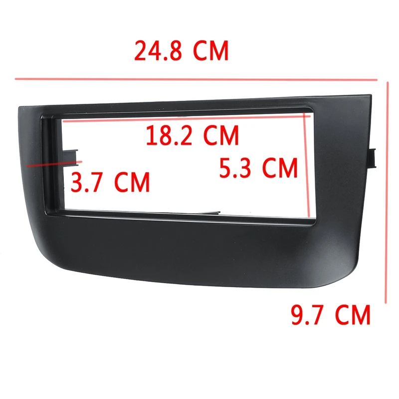 1Din стерео радио рамка панель накладка для Facia Punto EVO 2009-/Fiat Linea(323) 2012 182x53 мм