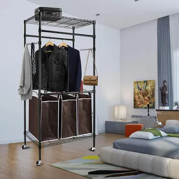 

Heavy-Duty Sorting Hamper Commercial Grade Clothes Rack Clothing Coat Garment Rack Storage Display Clothes Hanger Coat Rack